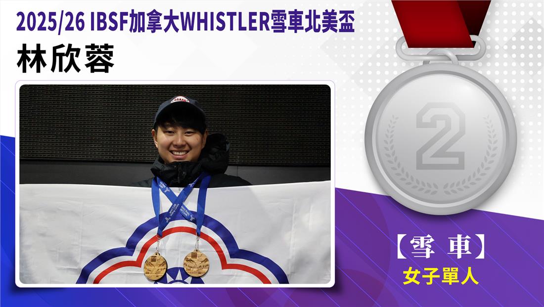 捷報-2025/26IBSF加拿大WHISTLER雪車北美盃