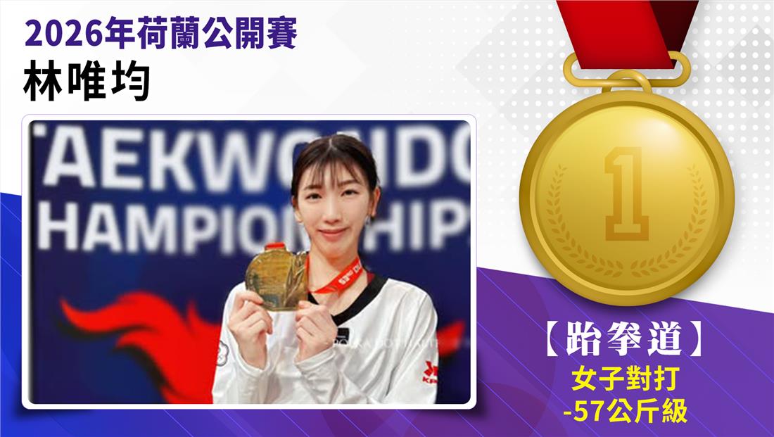 捷報-跆拳道參加2026年荷蘭公...