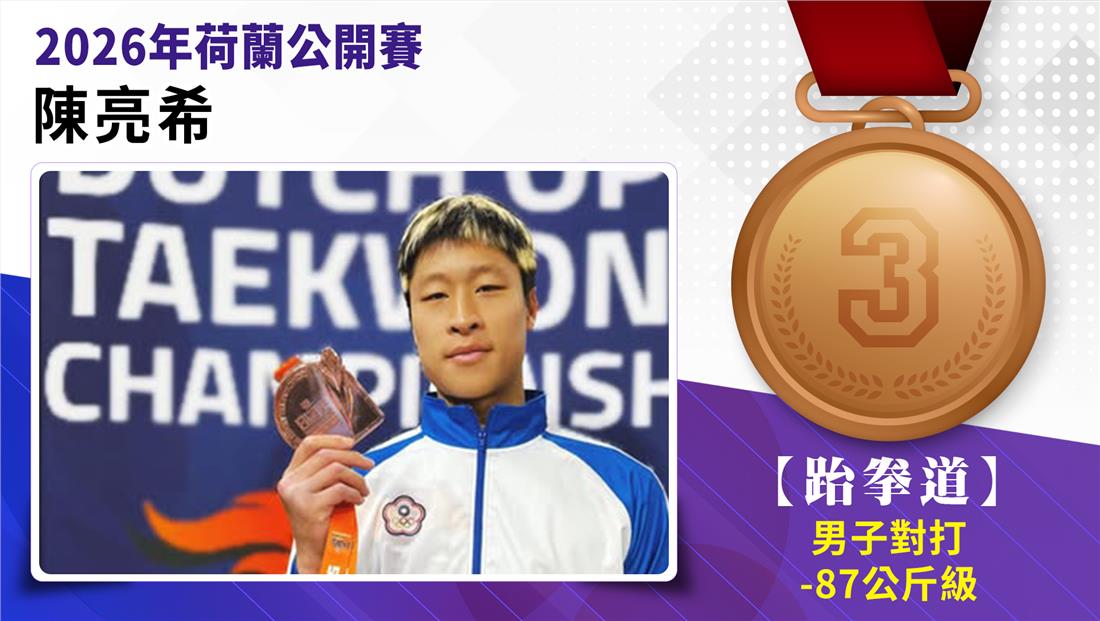 捷報-跆拳道參加2026年荷蘭公...