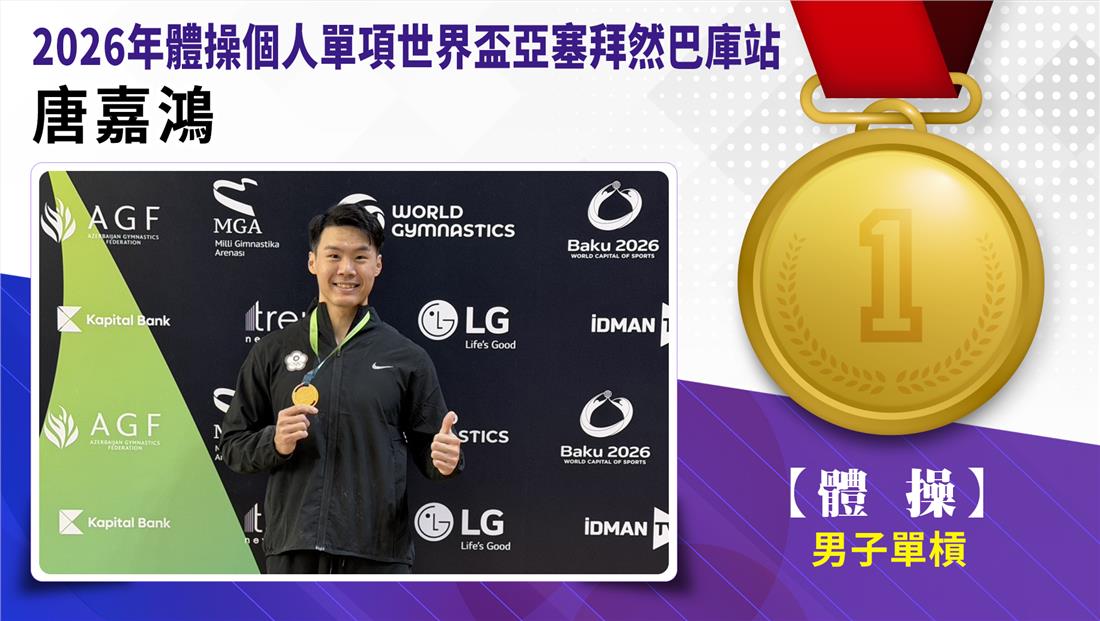 捷報-體操個人單項世界盃亞賽拜然巴庫站