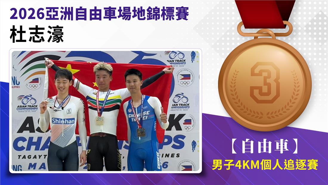 捷報-2026亞洲自由車場地錦標...