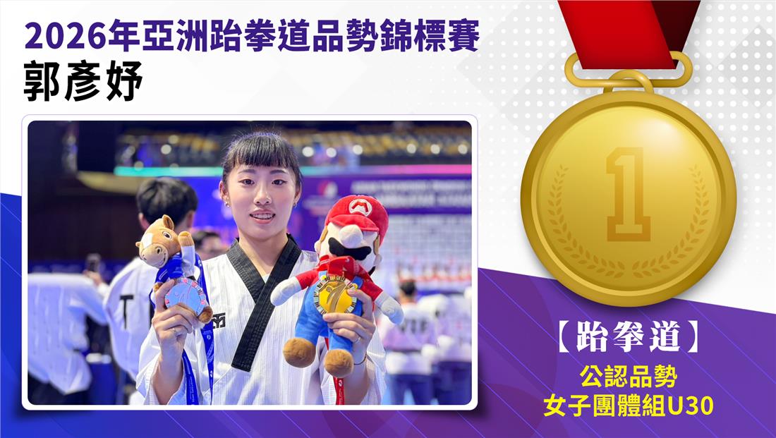 捷報-2026年亞洲跆拳道品勢錦...